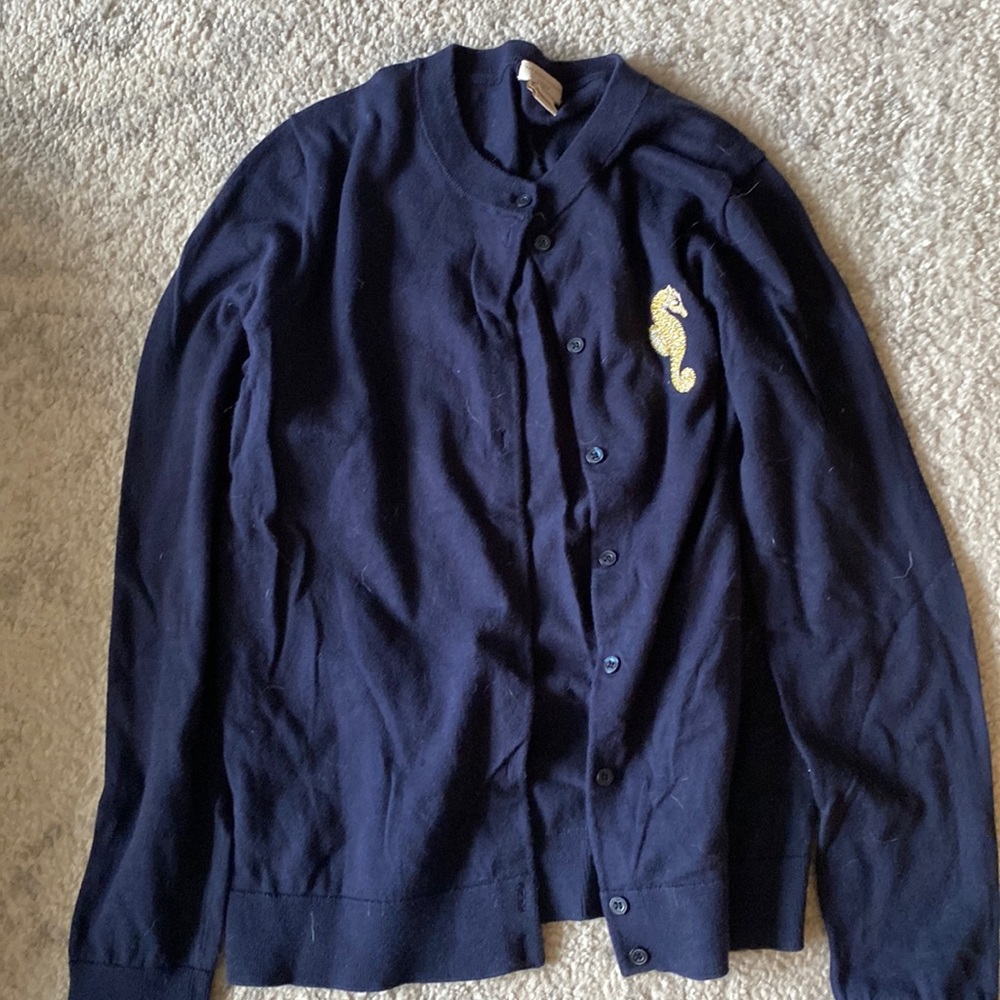 J Crew Seahorse Cardigan